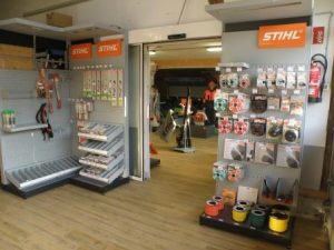 Eingang Ausstellung Stihl